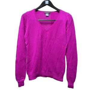 🌟70% OFF🌟 Ann Taylor Pink V Beck Cashmere Sweater